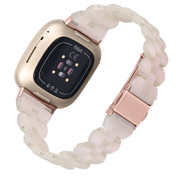 For Fitbit Versa 4 / Sense 2 Universal Rhombus Resin Watch Band(Mermaid Pink) - free shipping - PMC TechLife - Order now!