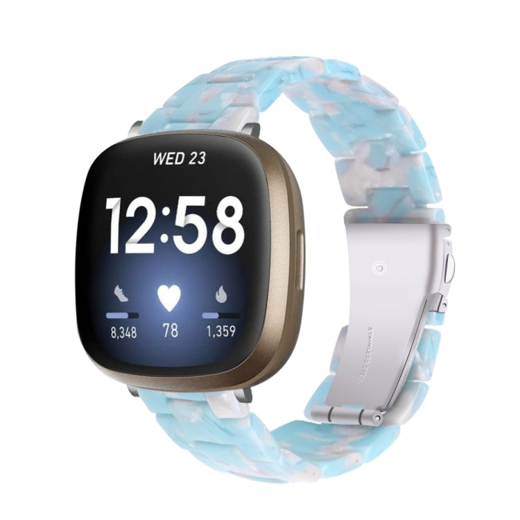 For Fitbit Versa 4 / Sense 2 Universal Resin Watch Band(Sky Blue) - free shipping - PMC TechLife - Order now!