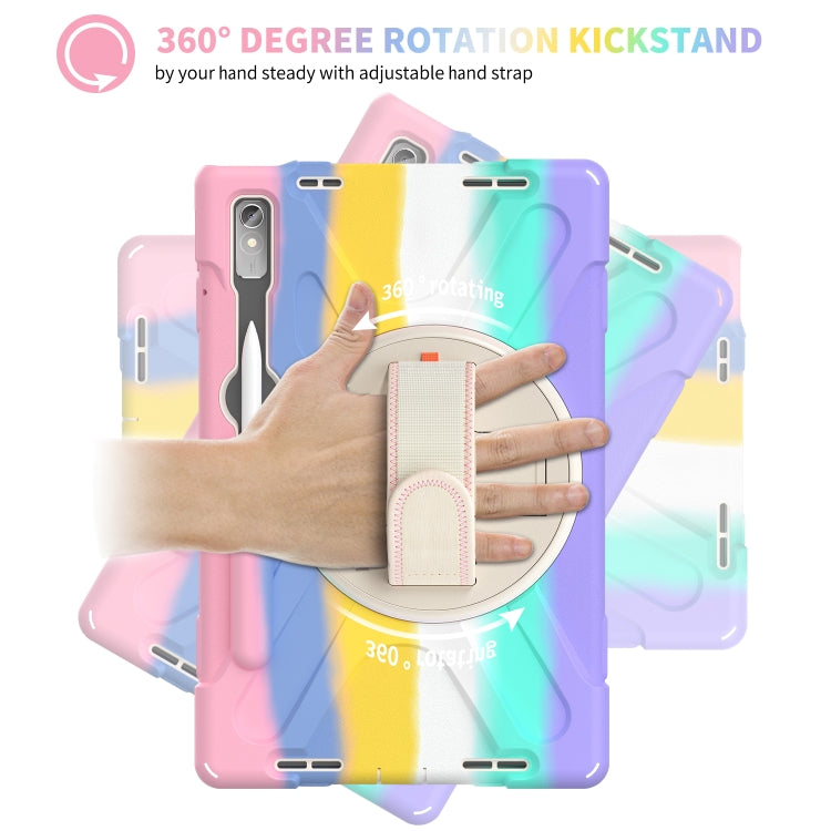 For Lenovo Tab P11 Pro Gen 2 Silicone + PC Protective Tablet Case(Colorful Pink) - free shipping - PMC TechLife - Order now!