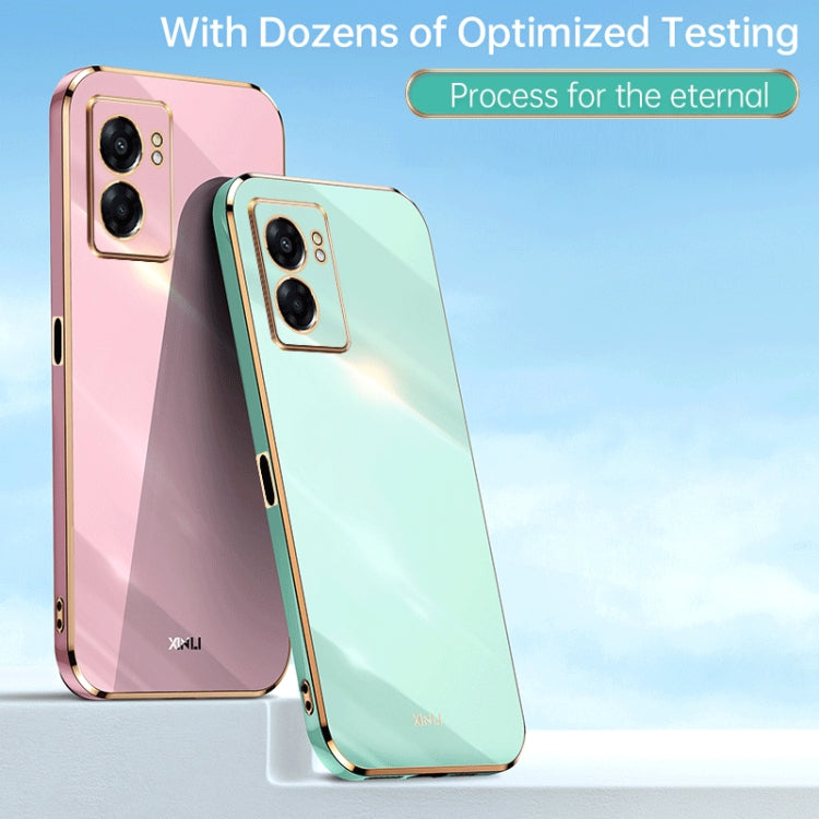 For OPPO A57 XINLI Straight Edge 6D Electroplate TPU Phone Case(Black) - free shipping - PMC TechLife - Order now!