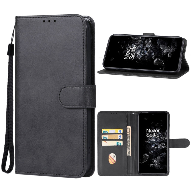 For OnePlus 11 5G Leather Phone Case(Black) - OnePlus Cases by PMC Jewellery | Online Shopping South Africa | PMC Jewellery | Buy Now Pay Later Mobicred