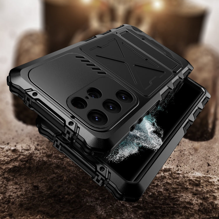 For Samsung Galaxy S23 Ultra 5G R-JUST Life Waterproof Dustproof Shockproof Phone Case(Black) - Galaxy S23 Ultra 5G Cases by R-JUST | Online Shopping South Africa | PMC Jewellery | Buy Now Pay Later Mobicred