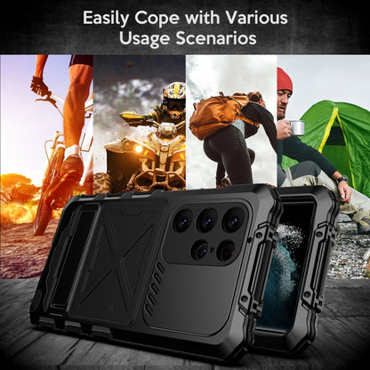 For Samsung Galaxy S23 Ultra 5G R-JUST Life Waterproof Dustproof Shockproof Phone Case(Black) - Galaxy S23 Ultra 5G Cases by R-JUST | Online Shopping South Africa | PMC Jewellery | Buy Now Pay Later Mobicred