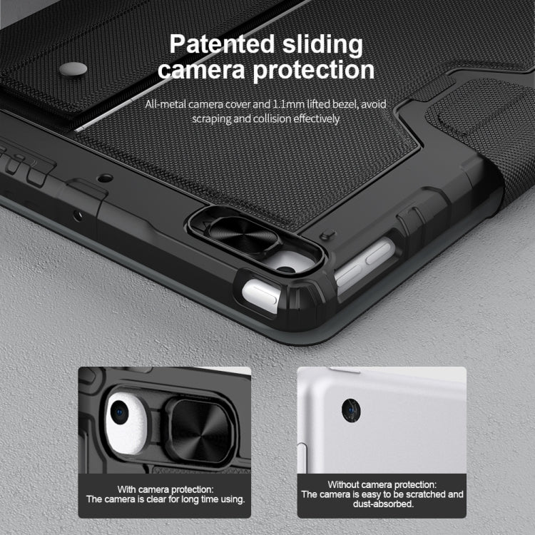 For iPad 10.2 2019/2020/2021 Nillkin Bumper Combo 6 Row Keys Keyboard Case - Universal by NILLKIN | Online Shopping South Africa | PMC TechLife