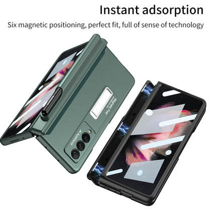 For Samsung Galaxy Z Fold3 5G GKK Full Coverage Magnetic Fold Hinge Shockproof Phone Case with Pen Slots(Grey) - Galaxy Phone Cases by GKK | Online Shopping South Africa | PMC Jewellery