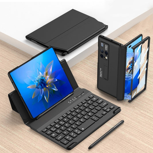 For Huawei Mate X2 GKK Magnetic Folding Bluetooth Keyboard Leather Case with Pen(Black) - Huawei Cases by GKK | Online Shopping South Africa | PMC Jewellery | Buy Now Pay Later Mobicred