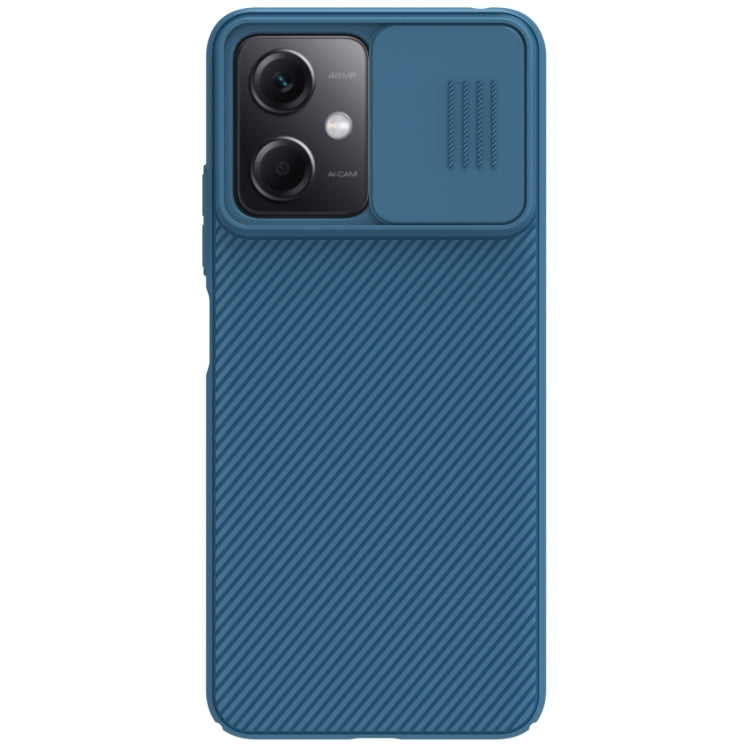 For Xiaomi Redmi Note 12 China NILLKIN Black Mirror Series PC Camshield Full Coverage Dust-proof Scratch Resistant Case(Blue) - Xiaomi Cases by NILLKIN | Online Shopping South Africa | PMC Jewellery | Buy Now Pay Later Mobicred