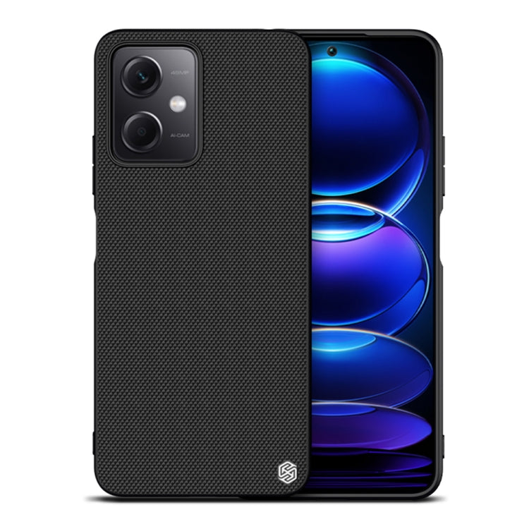 For Xiaomi Redmi Note 12 China NILLKIN Shockproof TPU + PC Textured Phone Case(Black) - Xiaomi Cases by NILLKIN | Online Shopping South Africa | PMC Jewellery | Buy Now Pay Later Mobicred