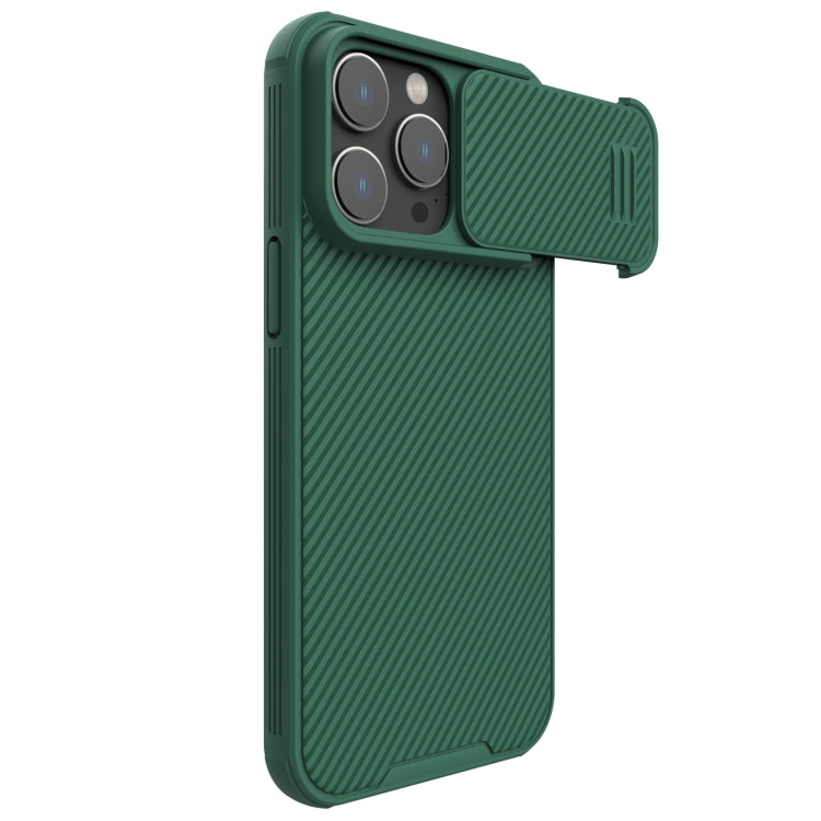 For iPhone 14 Pro Max NILLKIN CamShield S PC Phone Case(Green) - iPhone 14 Pro Max Cases by NILLKIN | Online Shopping South Africa | PMC Jewellery