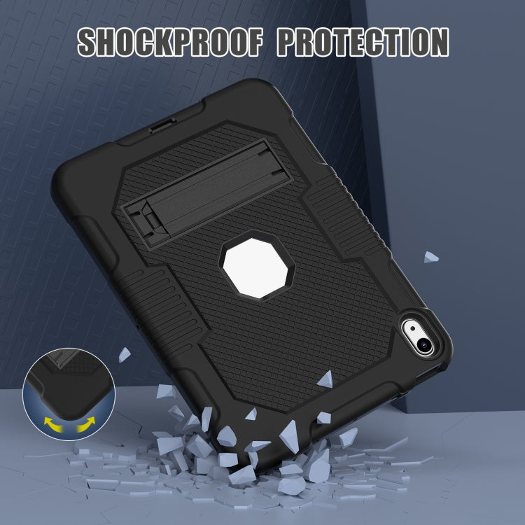 For iPad 2025 / 2022 Contrast Color Robot Silicone + PC Tablet Cas(Black) - iPad 2025 / 2022 Cases by PMC TechLife | Online Shopping South Africa | PMC TechLife | Buy Now Pay Later Mobicred