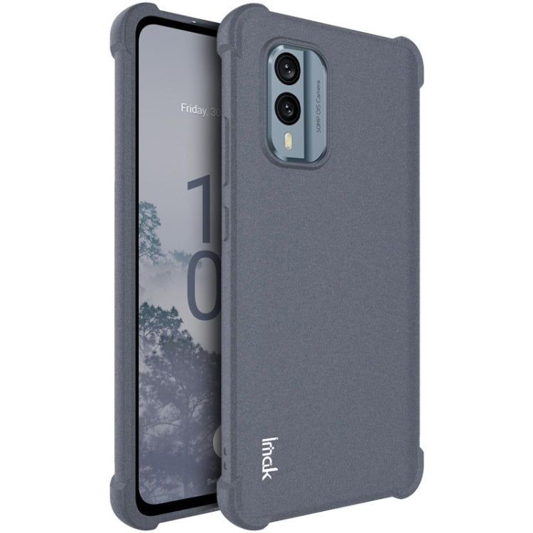 For Nokia X30 5G imak Shockproof Airbag TPU Phone Case(Matte Grey) - Nokia Cases by imak | Online Shopping South Africa | PMC TechLife | Buy Now Pay Later Mobicred