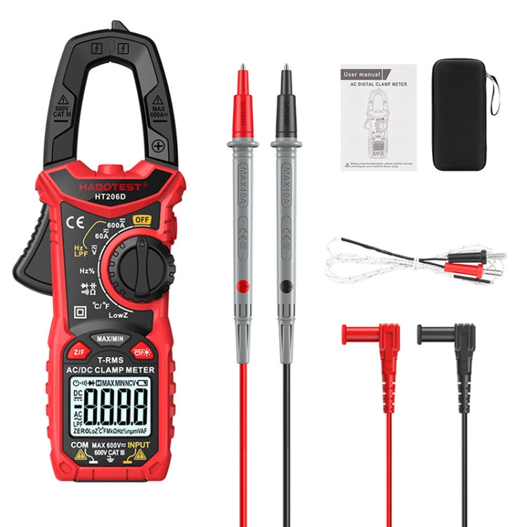 HABOTEST HT206D Clamp Type High Precision Digital Multimeter - Digital Multimeter by HABOTEST | Online Shopping South Africa | PMC Jewellery | Buy Now Pay Later Mobicred