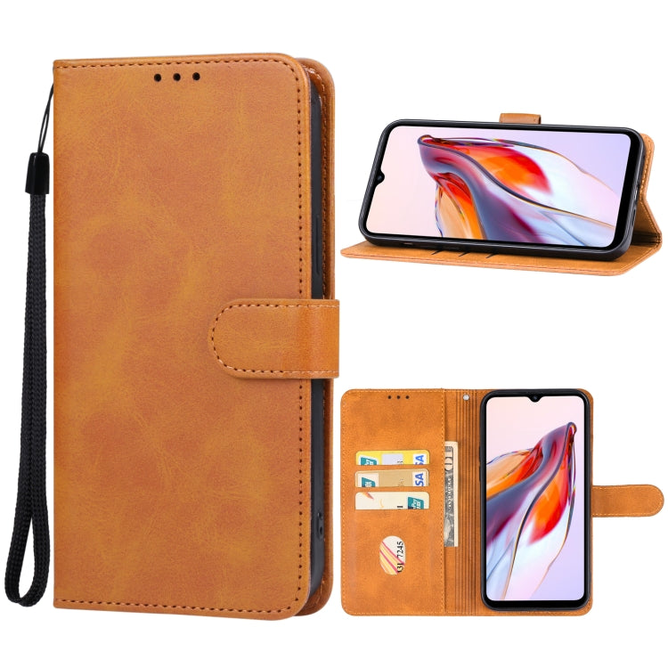 For Xiaomi Redmi 12C Leather Phone Case(Brown) - Xiaomi Cases by PMC Jewellery | Online Shopping South Africa | PMC Jewellery