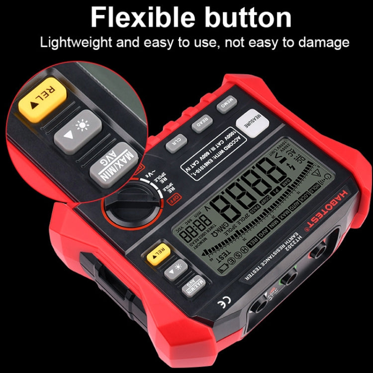 HABOTEST HT2302 Multifunctional Digital Display Grounding Resistance Tester - free shipping - PMC TechLife - Order now!