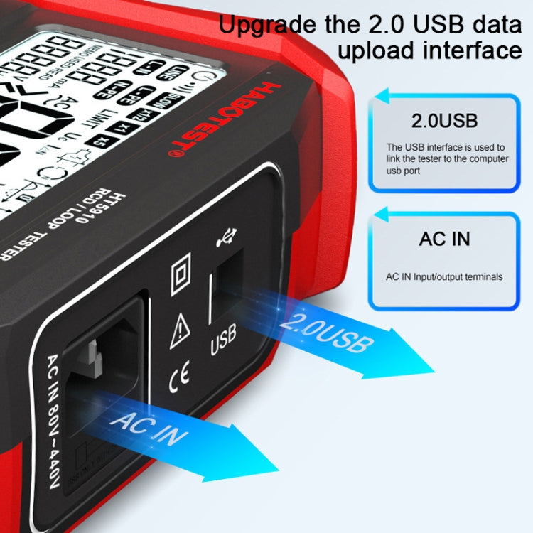 HABOTEST HT5910 Leakage Switch & Loop Resistance Tester - free shipping - PMC TechLife - Order now!
