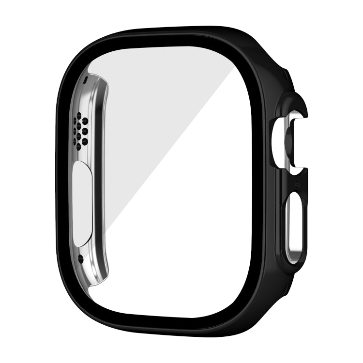 For Apple Watch Ultra 2 / Ultra 49mm Plating Gloss PC Tempered Glass Integral Watch Case(Black) - free shipping - PMC TechLife - Order now!