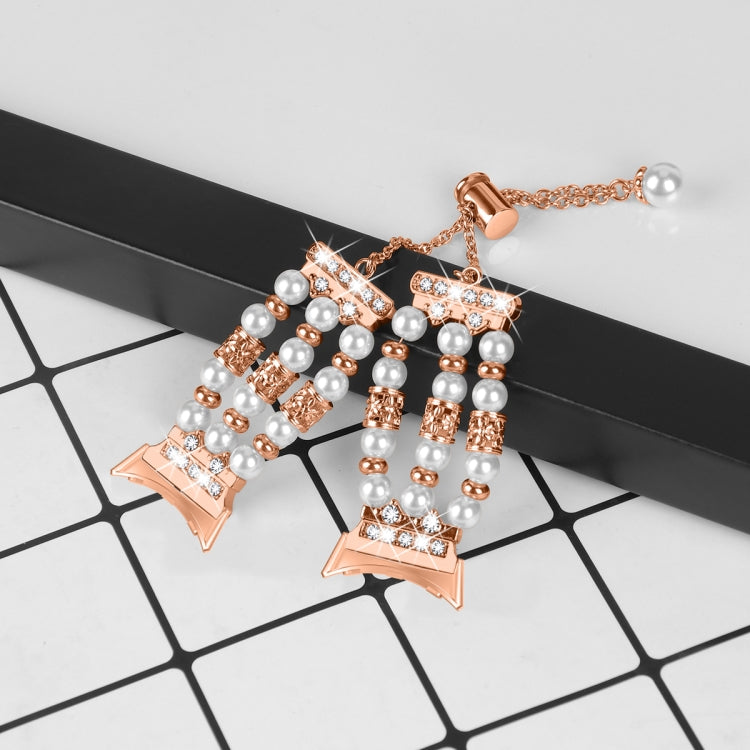For Google Pixel Watch Pearl Half Bracelet Watch Band(Rose Gold) - free shipping - PMC TechLife - Order now!