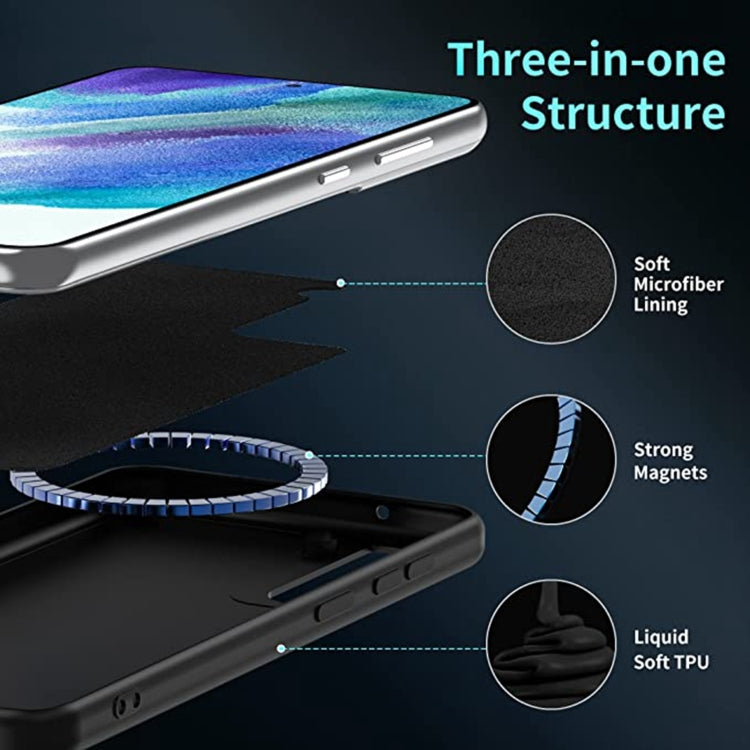 For Samsung Galaxy S23+ 5G MagSafe Magnetic Liquid Silicone Phone Case(Black) - Galaxy S23+ 5G Cases by PMC TechLife | Online Shopping South Africa | PMC TechLife | Buy Now Pay Later Mobicred