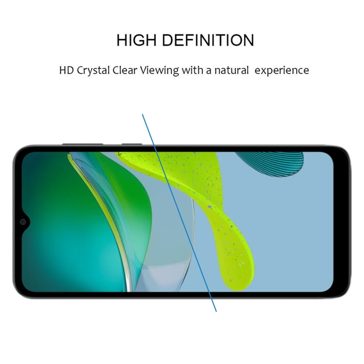 For Motorola Moto E13 Full Glue Full Cover Screen Protector Tempered Glass Film - Motorola Tempered Glass by PMC Jewellery | Online Shopping South Africa | PMC Jewellery