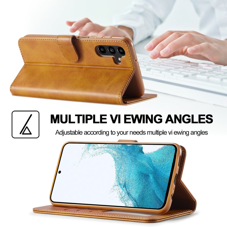 For Samsung Galaxy A34 5G LC.IMEEKE Calf Texture Leather Phone Case(Brown) - free shipping - PMC TechLife - Order now!