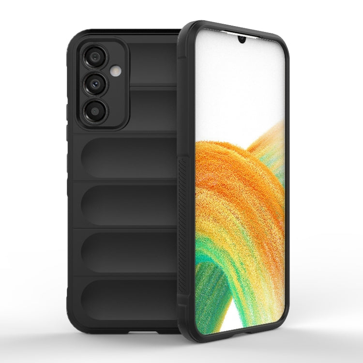 For Samsung Galaxy A34 5G Magic Shield TPU + Flannel Phone Case(Black) - free shipping - PMC TechLife - Order now!