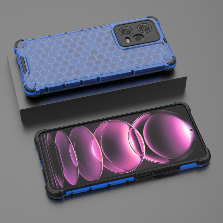 For Xiaomi Poco X5 Pro Shockproof Honeycomb PC + TPU Phone Case(Blue) - free shipping - PMC TechLife - Order now!