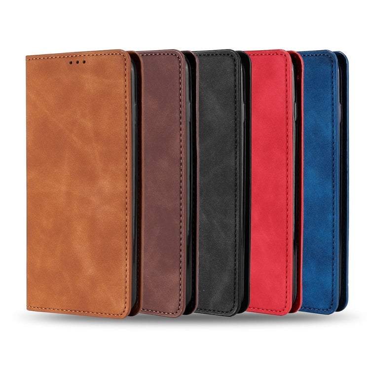 For OnePlus 11 Skin Feel Magnetic Horizontal Flip Leather Phone Case(Black) - free shipping - PMC TechLife - Order now!