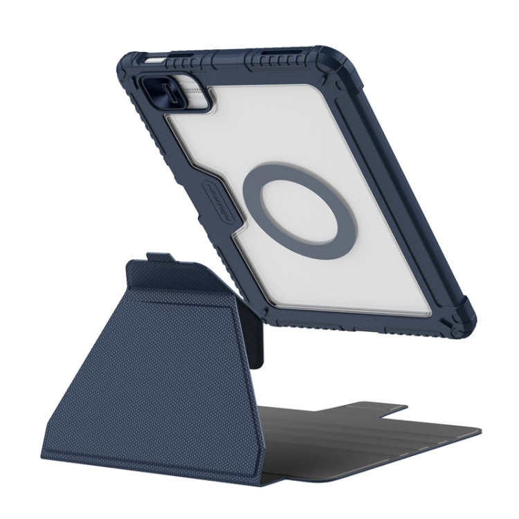 For iPad 10th Gen 10.9 2022 NILLKIN Bumper Snapsafe Multifunctional Leather Tablet Case with Pen Slot(Blue) - iPad 10th Gen 10.9 Cases by NILLKIN | Online Shopping South Africa | PMC Jewellery