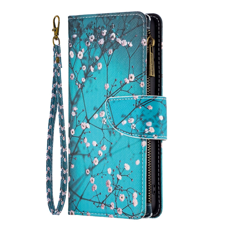 For Xiaomi Redmi 12C Colored Drawing Pattern Zipper Leather Phone Case(Plum Blossom) - free shipping - PMC TechLife - Order now!