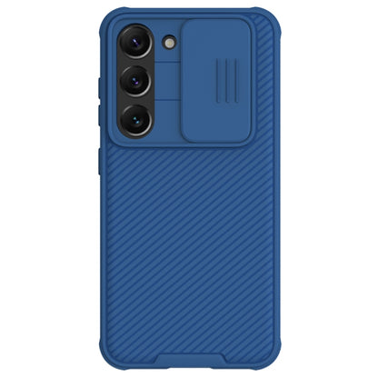 For Samsung Galaxy S23+ 5G NILLKIN Black Mirror Pro Series Camshield Phone Case(Blue) - Galaxy S23+ 5G Cases by NILLKIN | Online Shopping South Africa | PMC Jewellery | Buy Now Pay Later Mobicred