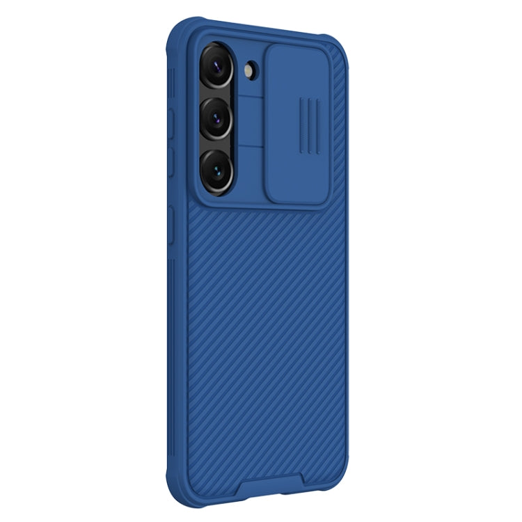 For Samsung Galaxy S23+ 5G NILLKIN Black Mirror Pro Series Camshield Phone Case(Blue) - Galaxy S23+ 5G Cases by NILLKIN | Online Shopping South Africa | PMC Jewellery | Buy Now Pay Later Mobicred