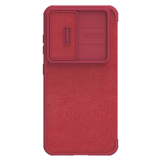 For Samsung Galaxy S23 5G NILLKIN QIN Series Pro Sliding Camera Cover Design Leather Phone Case(Red) - Galaxy S23 5G Cases by NILLKIN | Online Shopping South Africa | PMC Jewellery | Buy Now Pay Later Mobicred