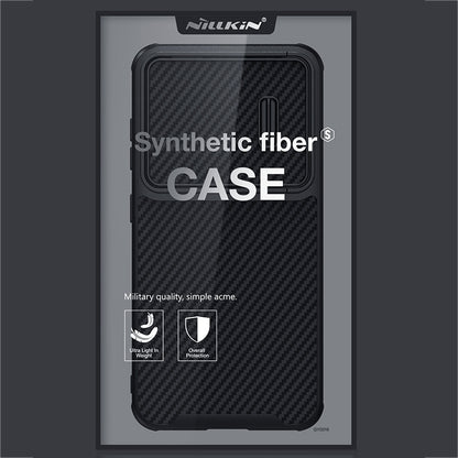 For Samsung Galaxy S23+ 5G NILLKIN Synthetic Fiber Camshield Phone Case(Black) - Galaxy S23+ 5G Cases by NILLKIN | Online Shopping South Africa | PMC Jewellery