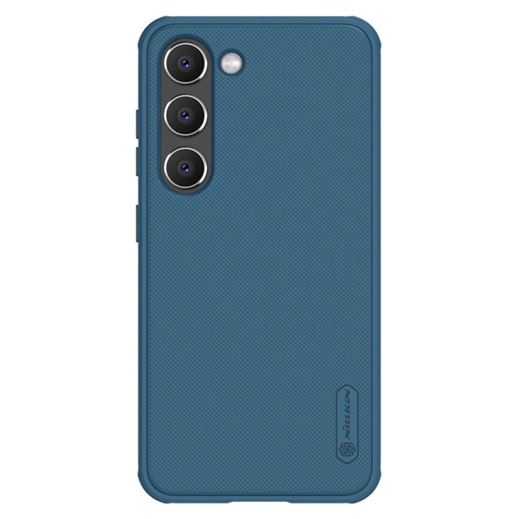 For Samsung Galaxy S23+ 5G NILLKIN Super Frosted Shield Pro PC + TPU Phone Case(Blue) - Galaxy S23+ 5G Cases by NILLKIN | Online Shopping South Africa | PMC Jewellery