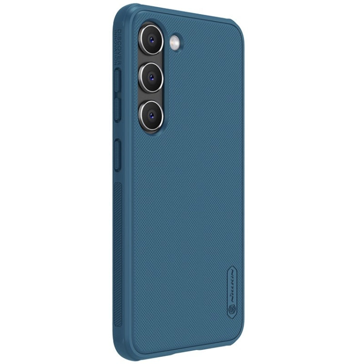 For Samsung Galaxy S23+ 5G NILLKIN Super Frosted Shield Pro PC + TPU Phone Case(Blue) - Galaxy S23+ 5G Cases by NILLKIN | Online Shopping South Africa | PMC Jewellery