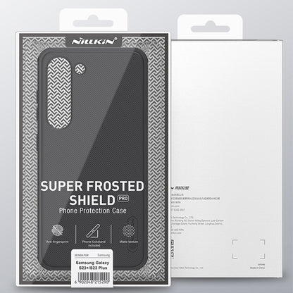 For Samsung Galaxy S23+ 5G NILLKIN Super Frosted Shield Pro PC + TPU Phone Case(Green) - Galaxy S23+ 5G Cases by NILLKIN | Online Shopping South Africa | PMC Jewellery