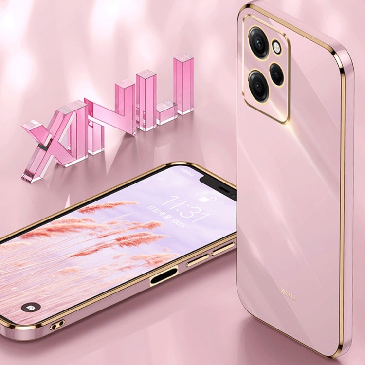 For Xiaomi Redmi Note 12 Pro Speed XINLI Straight Edge 6D Electroplate TPU Phone Case(Hawthorn Red) - free shipping - PMC TechLife - Order now!