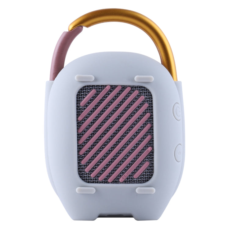 For JBL Clip 4 Wireless Bluetooth Speaker Silicone Protective Case(Grey) - Protective Case by PMC TechLife | Online Shopping South Africa | PMC TechLife