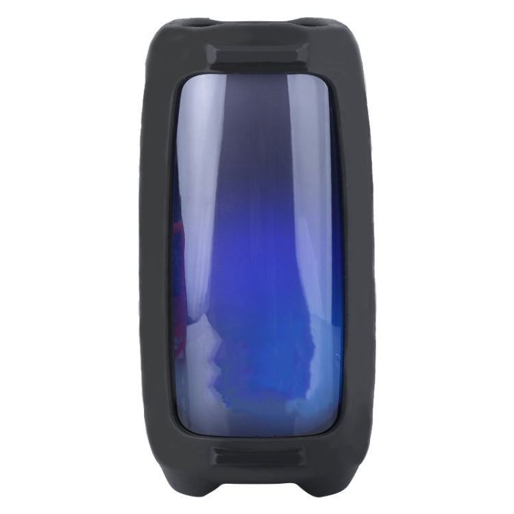 For JBL Pulse 5 Colorful Light Effect Bluetooth Speaker Silicone Case with Shoulder Strap(Black) - Protective Case by PMC TechLife | Online Shopping South Africa | PMC TechLife