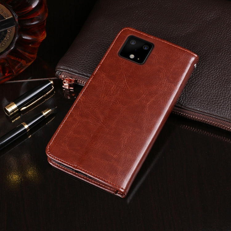 For Google Pixel 4 idewei Crazy Horse Texture Horizontal Flip Leather Case with Holder & Card Slots & Wallet(Black) - Google Cases by idewei | Online Shopping South Africa | PMC TechLife | Buy Now Pay Later Mobicred