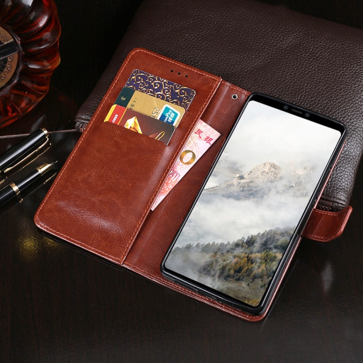 For Google Pixel 4 idewei Crazy Horse Texture Horizontal Flip Leather Case with Holder & Card Slots & Wallet(Black) - Google Cases by idewei | Online Shopping South Africa | PMC TechLife | Buy Now Pay Later Mobicred
