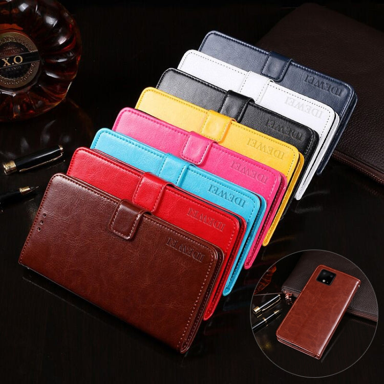 For Google Pixel 4 idewei Crazy Horse Texture Horizontal Flip Leather Case with Holder & Card Slots & Wallet(Black) - Google Cases by idewei | Online Shopping South Africa | PMC TechLife | Buy Now Pay Later Mobicred