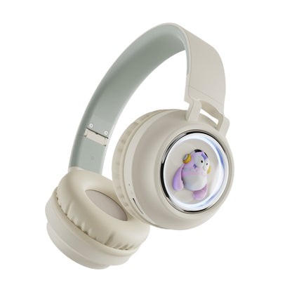 Q1 Headphones Monster Kids Over-Ear Bluetooth Earphones(Apricot) - Headset & Headphone by PMC Jewellery | Online Shopping South Africa | PMC Jewellery