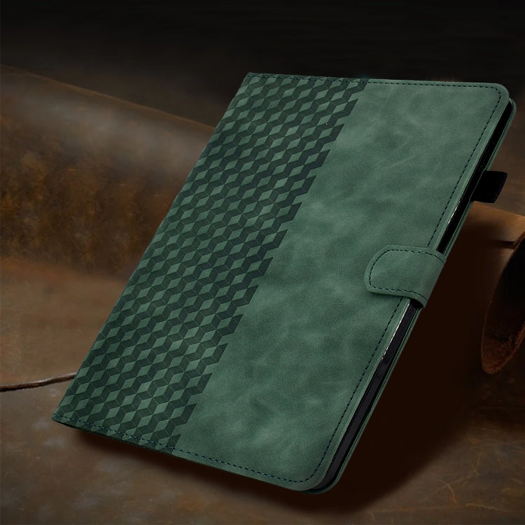For Samsung Galaxy Tab A7 Lite T220 / T225 Rhombus Embossed Leather Tablet Case(Green) - free shipping - PMC TechLife - Order now!