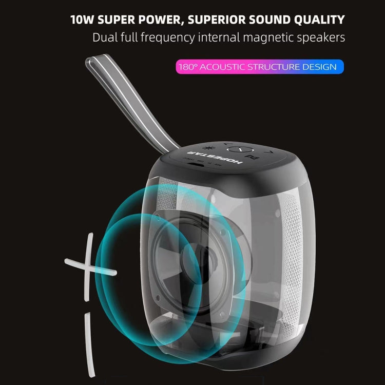 HOPESTAR P50 mini TWS Outdoor RGB Light IPX6 Waterproof Bluetooth Speaker(Grey) - free shipping - PMC TechLife - Order now!