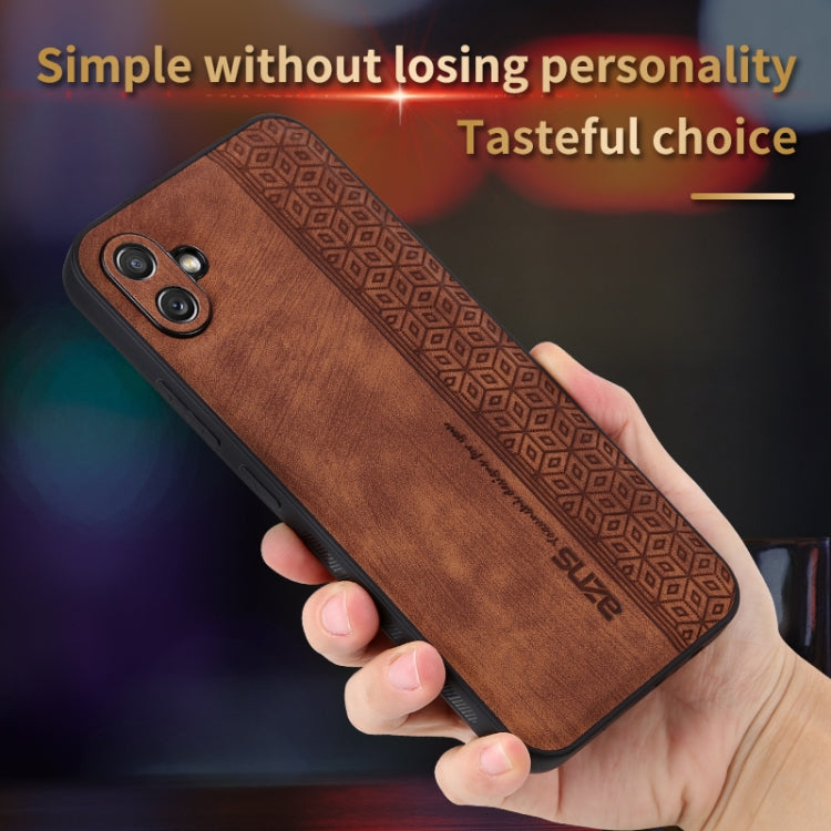 For Samsung Galaxy A04e AZNS 3D Embossed Skin Feel Phone Case(Black) - Galaxy Phone Cases by AZNS | Online Shopping South Africa | PMC TechLife | Buy Now Pay Later Mobicred
