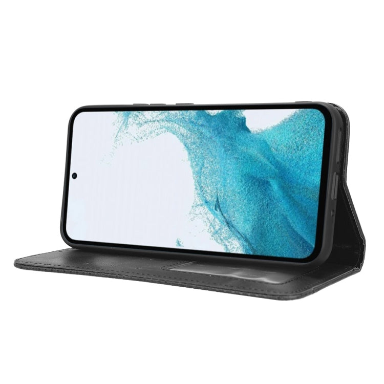 For Samsung Galaxy A54 5G Magnetic Buckle Retro Texture Leather Phone Case(Black) - free shipping - PMC TechLife - Order now!
