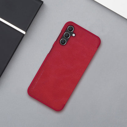 For Samsung Galaxy A14 5G NILLKIN QIN Series Crazy Horse Texture Leather Case(Red) - Galaxy Phone Cases by NILLKIN | Online Shopping South Africa | PMC Jewellery