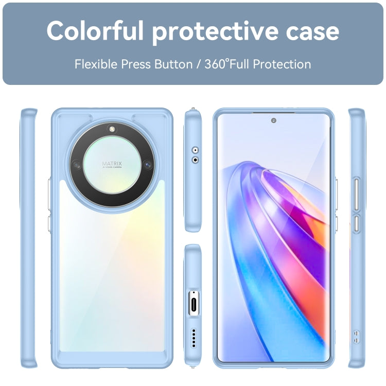 For Honor Magic5 Lite Colorful Series Acrylic + TPU Phone Case(Blue) - Honor Cases by PMC Jewellery | Online Shopping South Africa | PMC Jewellery