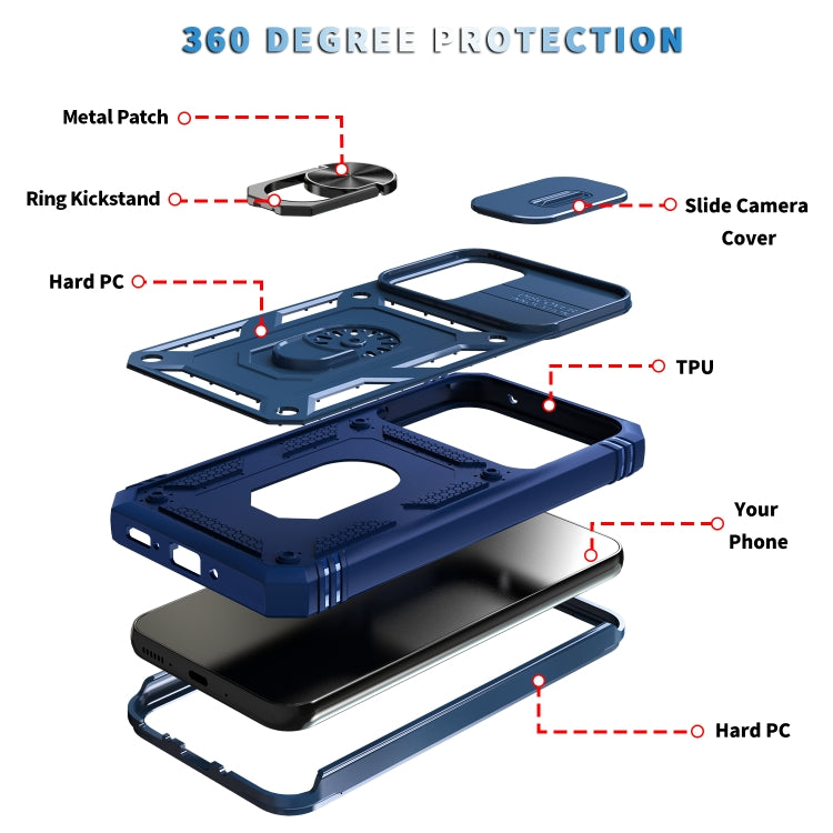 For Samsung Galaxy A54 5G Sliding Camshield TPU + PC Phone Case(Blue) - free shipping - PMC TechLife - Order now!